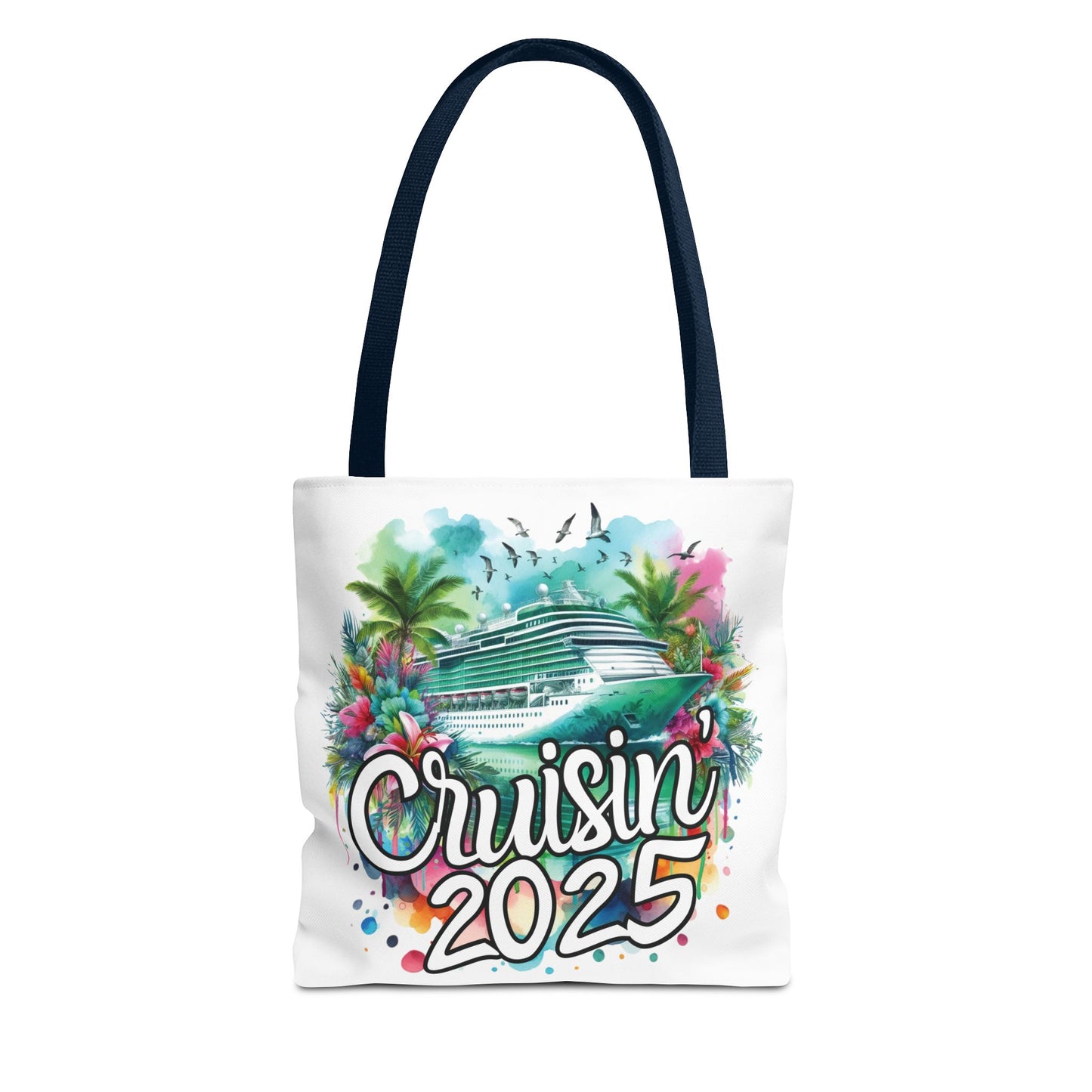 Cruisin' 2025 Tropical Tote Bag - Perfect for Cruise Lovers!