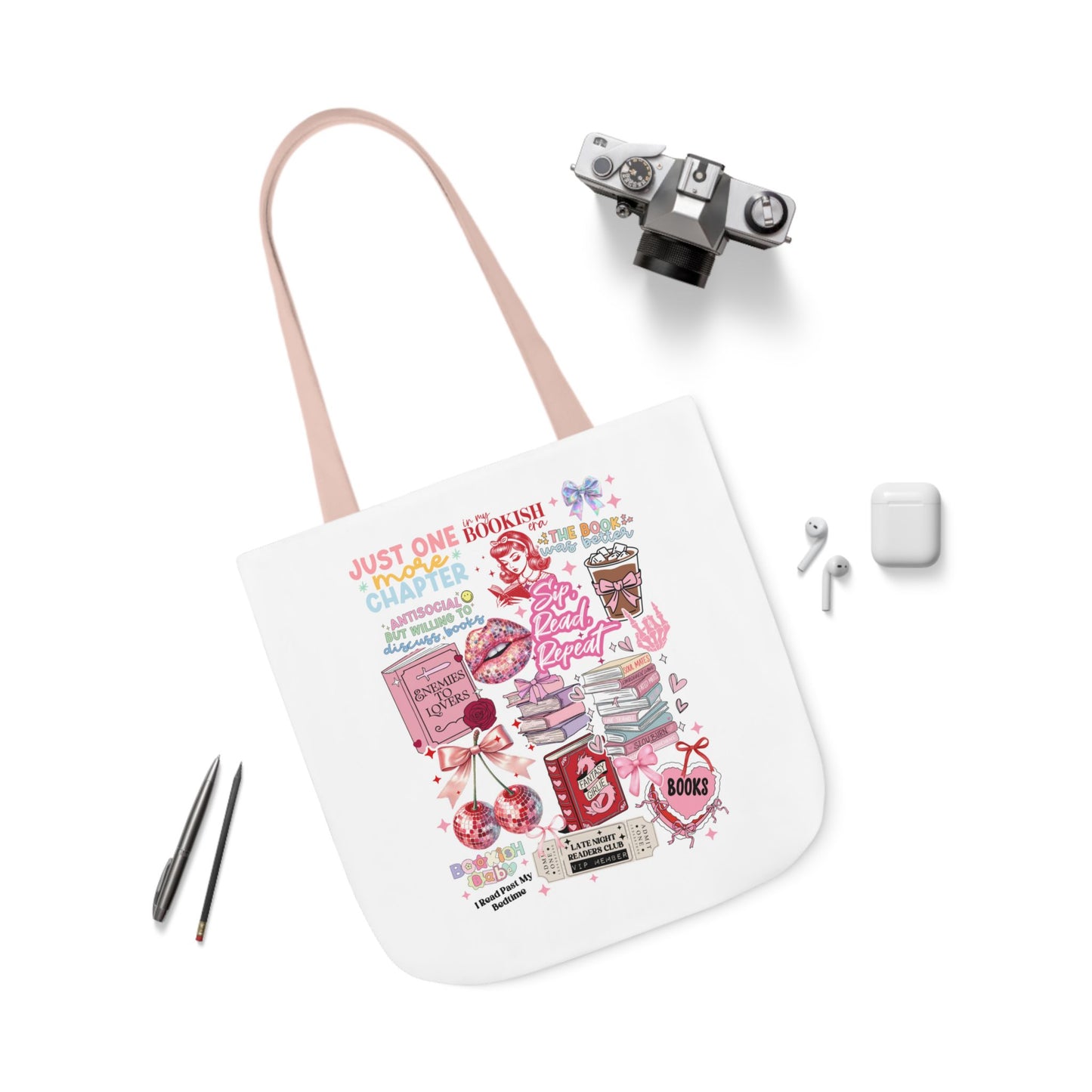 Bookish Collage Tote Bag