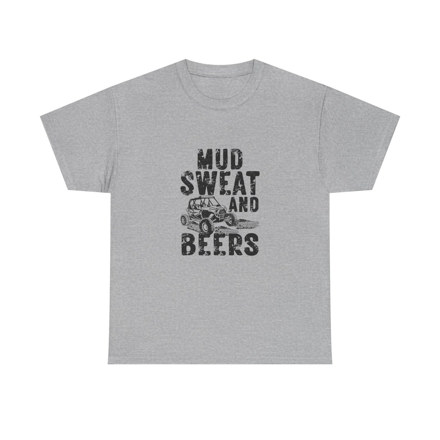 Mud Sweat and Beers Unisex Heavy Cotton Tee - Perfect for Off-Roading Adventures