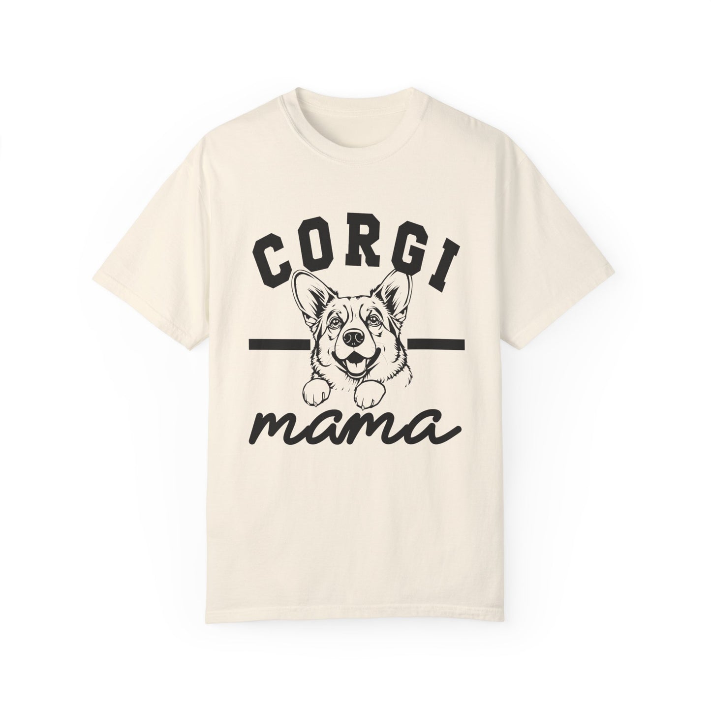 Corgi Mama Unisex Garment-Dyed T-Shirt - Perfect Gift for Dog Lovers