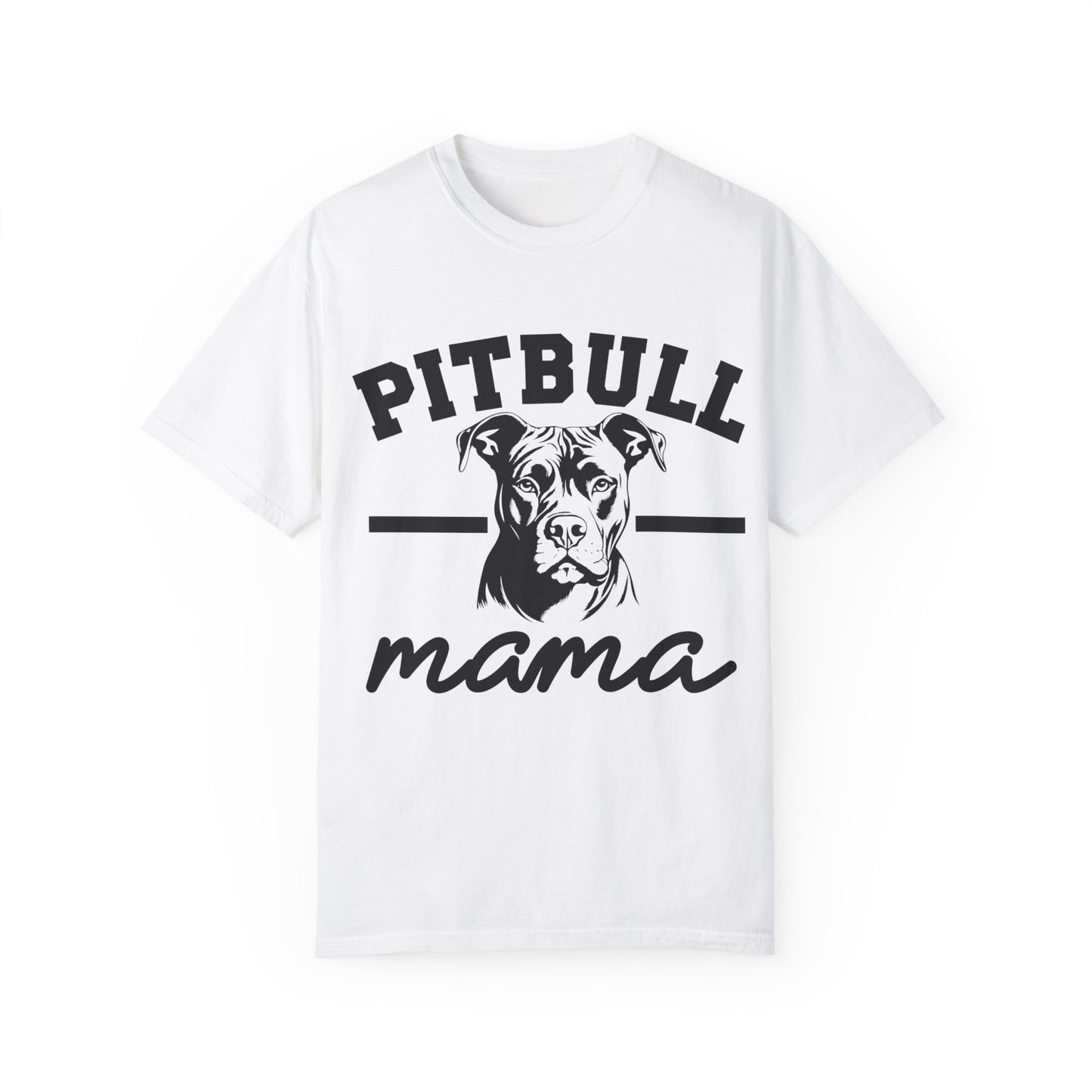 Pitbull Mama Unisex Garment-Dyed T-Shirt - Perfect Gift for Dog Lovers
