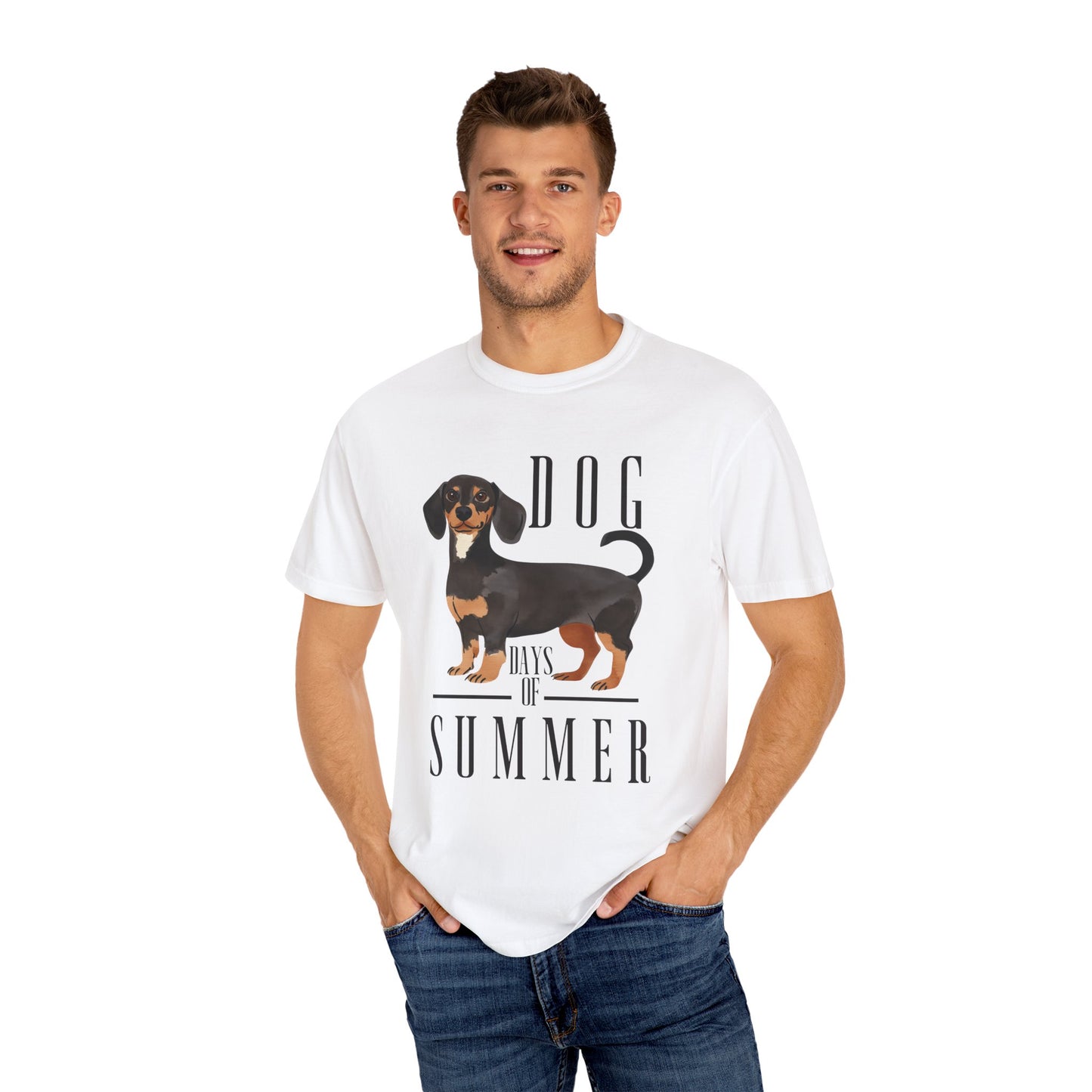 Dachshund Dog Days of Summer Color Comfort T-shirt for Pet Lovers