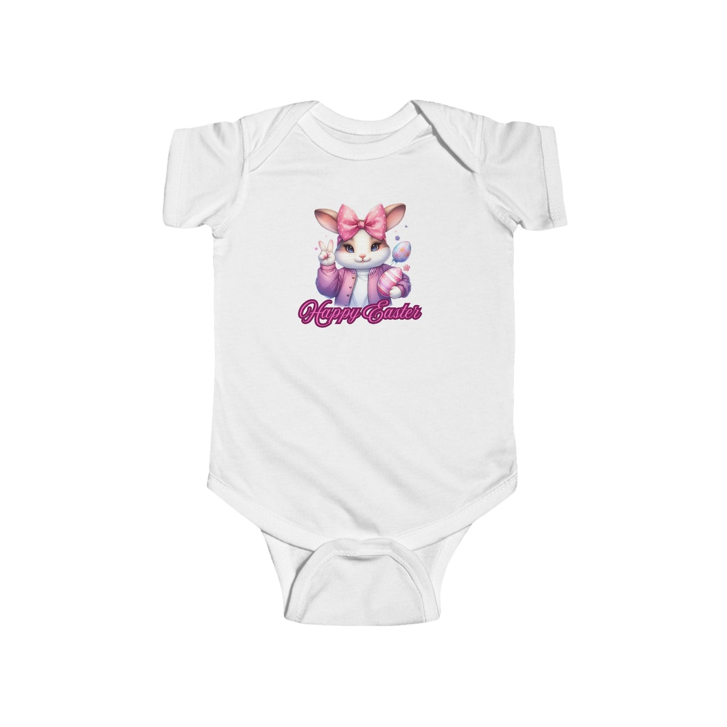 "Peace Out" Easter Bunny Infant Bodysuit