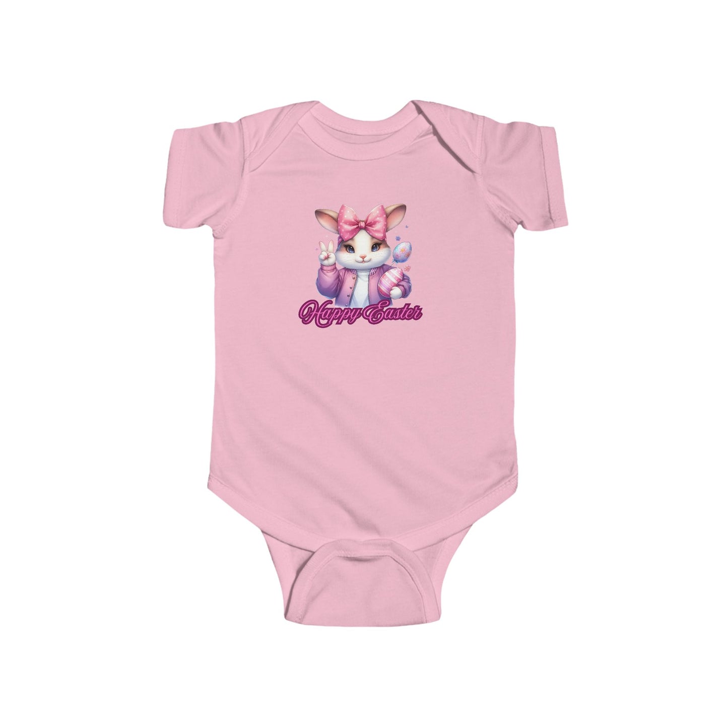 "Peace Out" Easter Bunny Infant Bodysuit