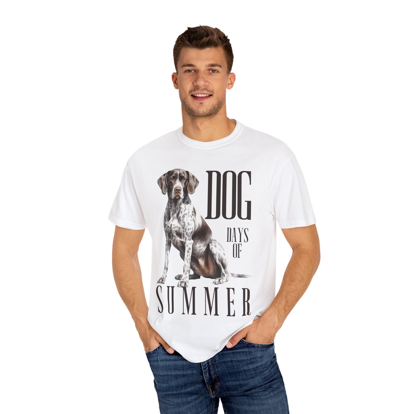 Pointer Dog Days of Summer Unisex Comfort Colors T-Shirt - Perfect for Pet Lovers & Summer Celebrations t