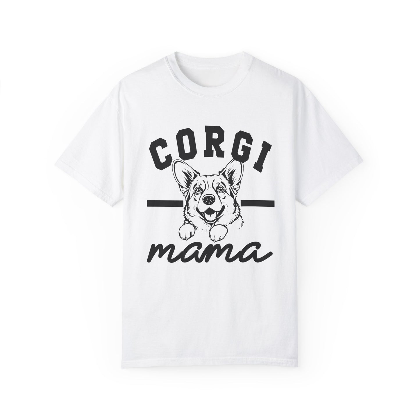 Corgi Mama Unisex Garment-Dyed T-Shirt - Perfect Gift for Dog Lovers