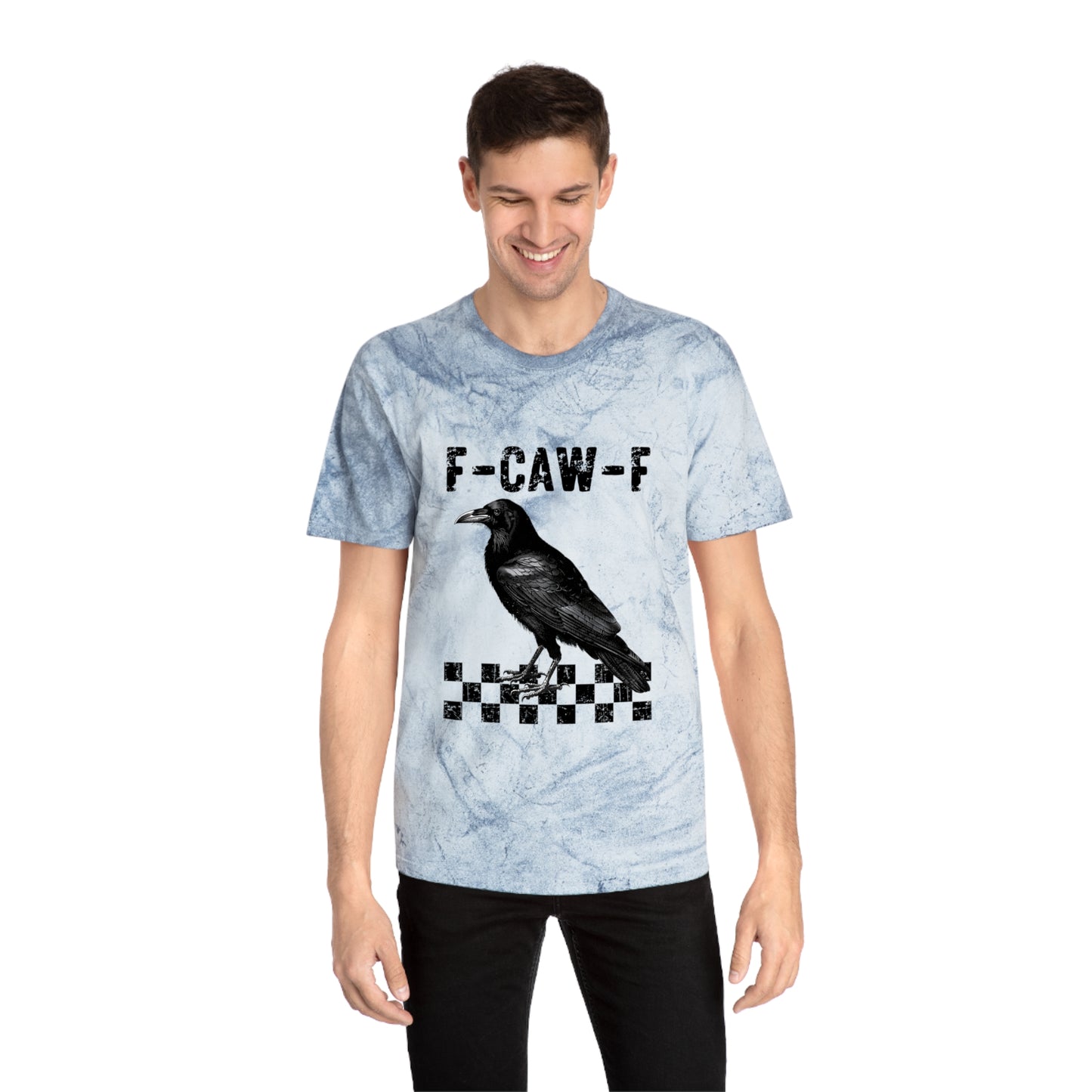 F-Caw-F Unisex Color Blast T-Shirt - Edgy Graphic Tee for Art Lovers
