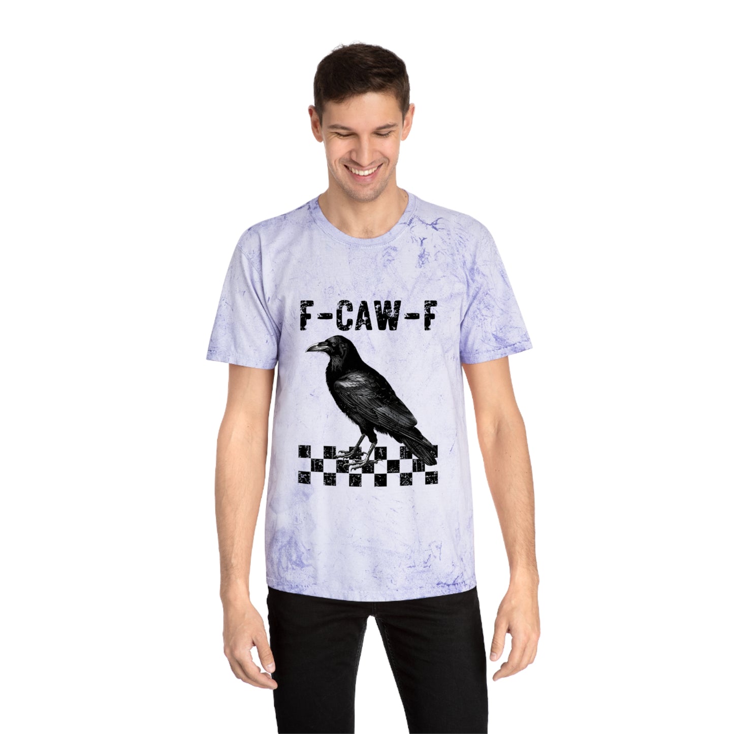 F-Caw-F Unisex Color Blast T-Shirt - Edgy Graphic Tee for Art Lovers