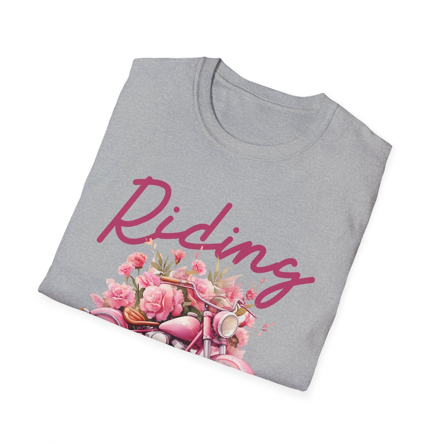 Riding Is My Therapy T-Shirt - Softstyle Unisex Tee for Motorcycle Lovers