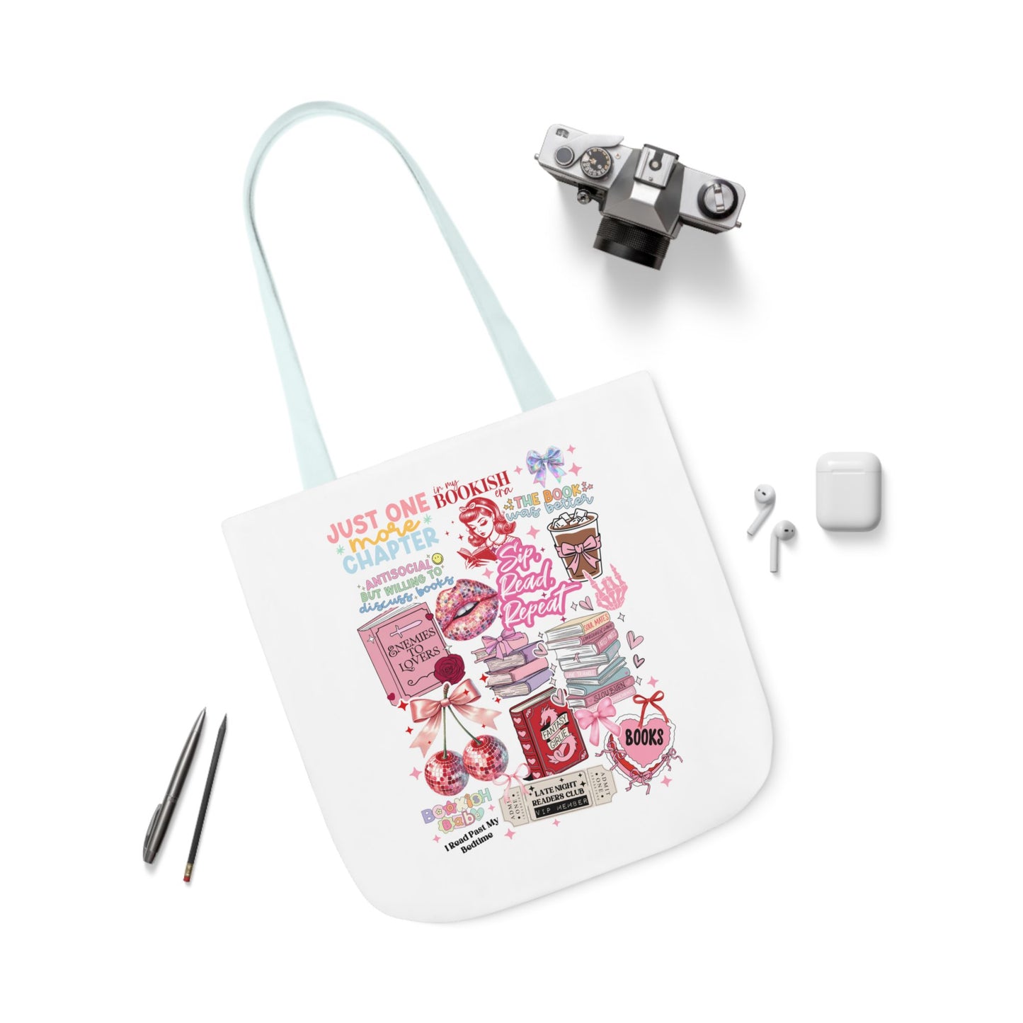 Bookish Collage Tote Bag