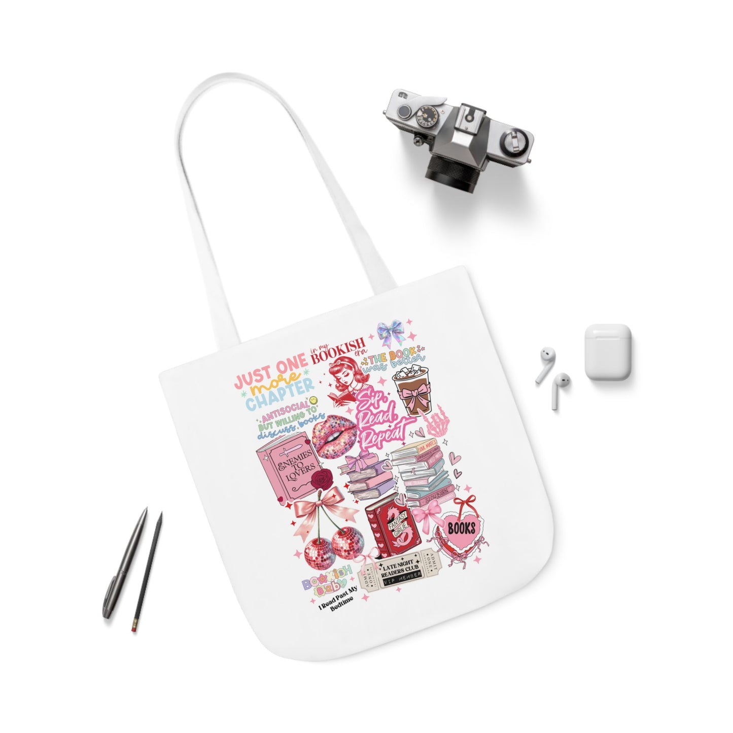 Bookish Collage Tote Bag