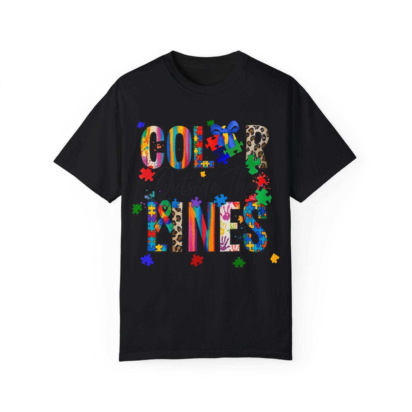 Color Outside The Lines Autism Awareness T-Shirt