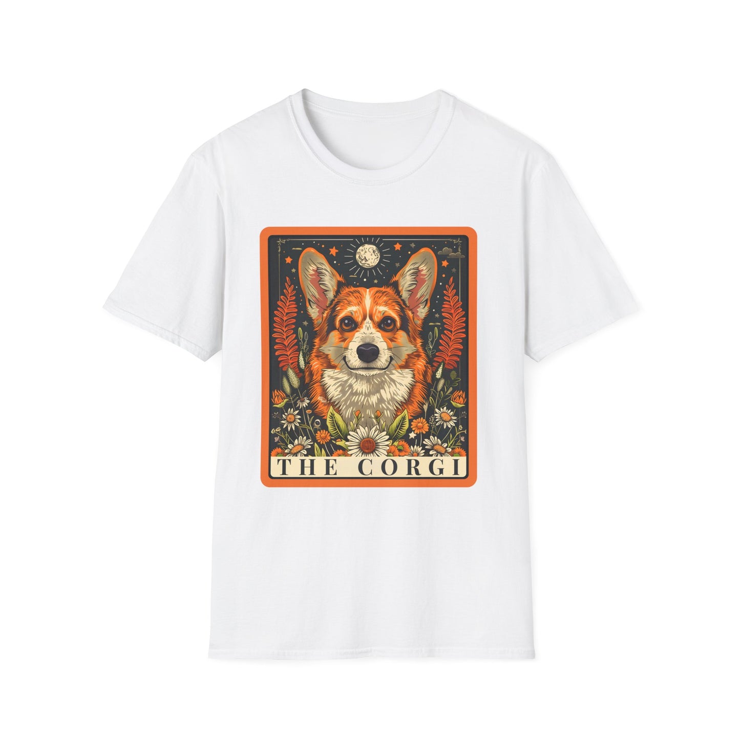 Corgi Lover T-Shirt - Floral Design
