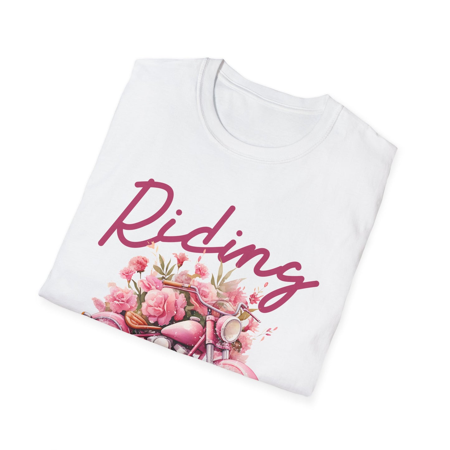 Riding Is My Therapy T-Shirt - Softstyle Unisex Tee for Motorcycle Lovers