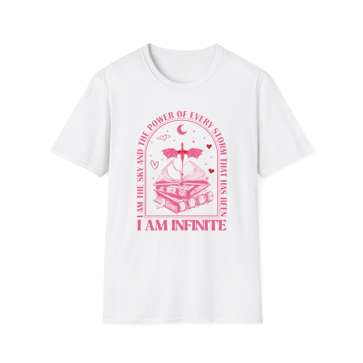 Dragon Graphic Unisex T-Shirt - Empowering 'I am infinite' Design
