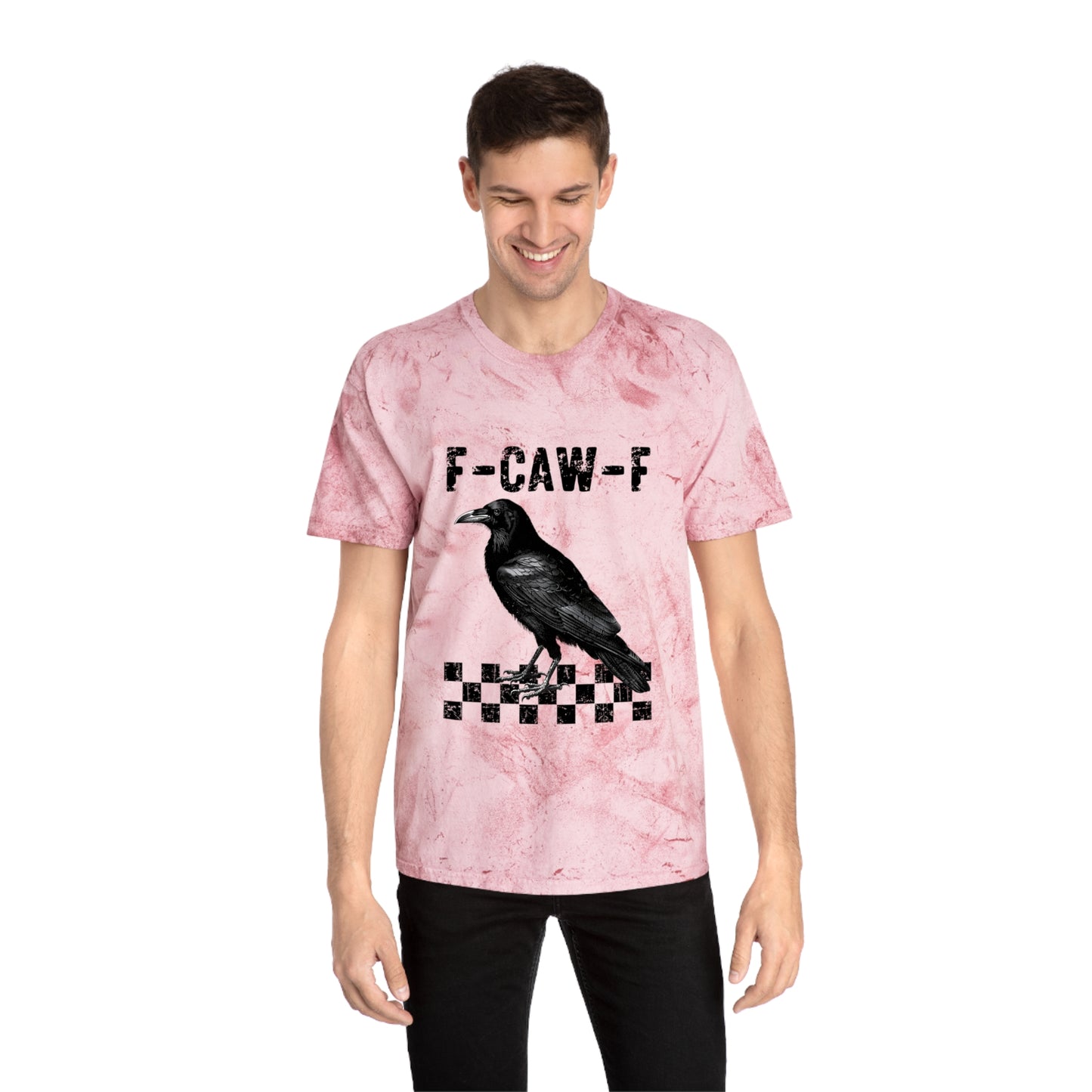 F-Caw-F Unisex Color Blast T-Shirt - Edgy Graphic Tee for Art Lovers