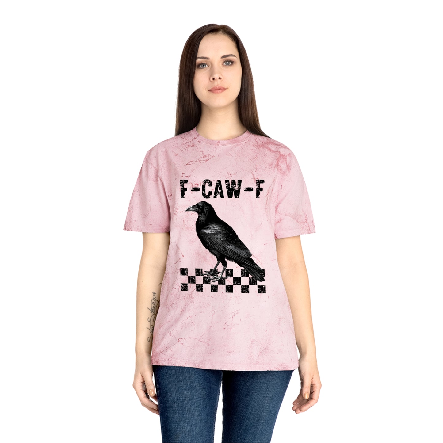 F-Caw-F Unisex Color Blast T-Shirt - Edgy Graphic Tee for Art Lovers