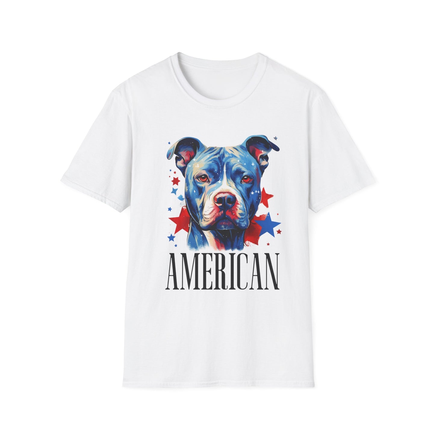 Patriotic Pitbull T-Shirt for Dog lovers