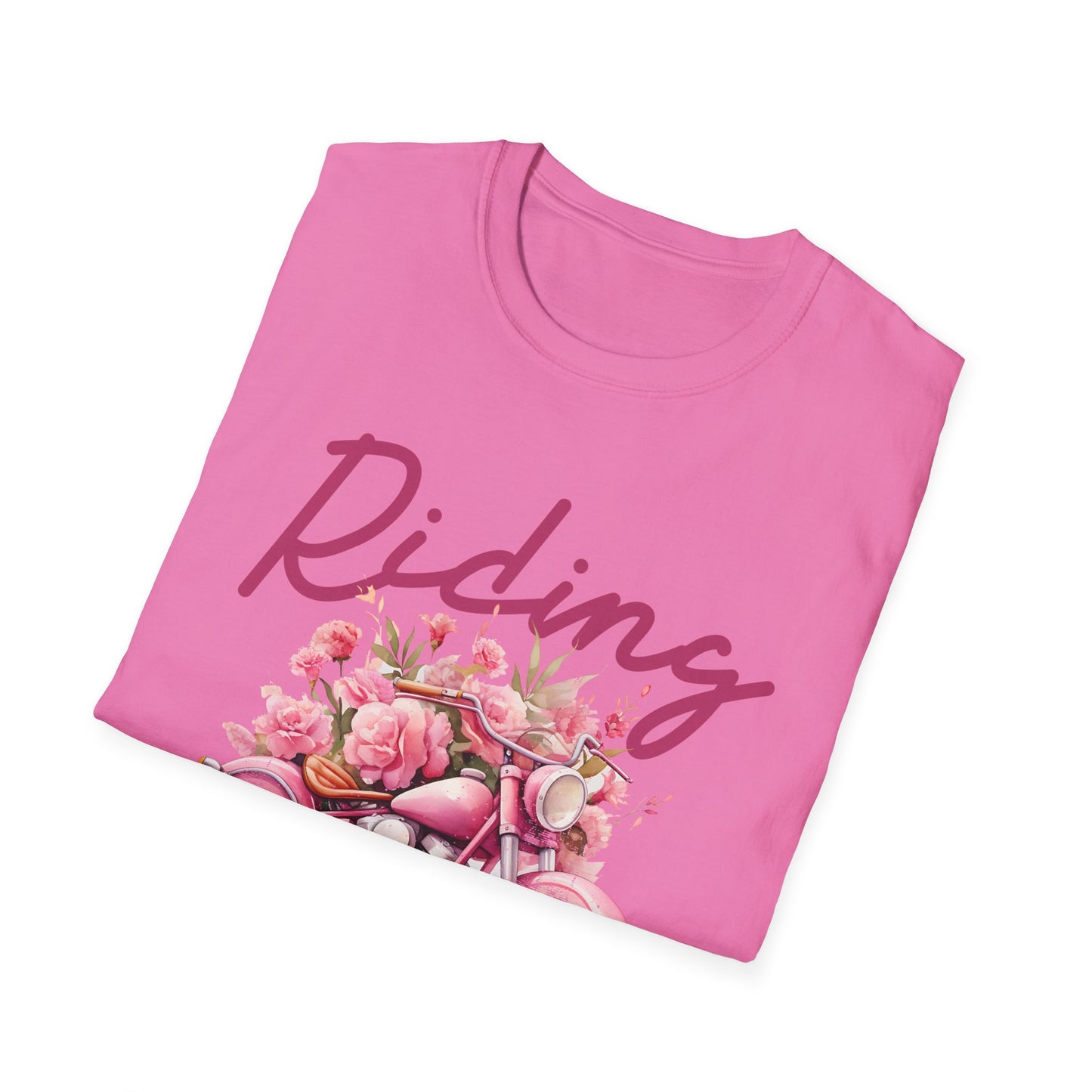 Riding Is My Therapy T-Shirt - Softstyle Unisex Tee for Motorcycle Lovers