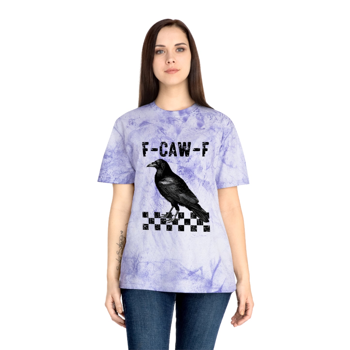 F-Caw-F Unisex Color Blast T-Shirt - Edgy Graphic Tee for Art Lovers