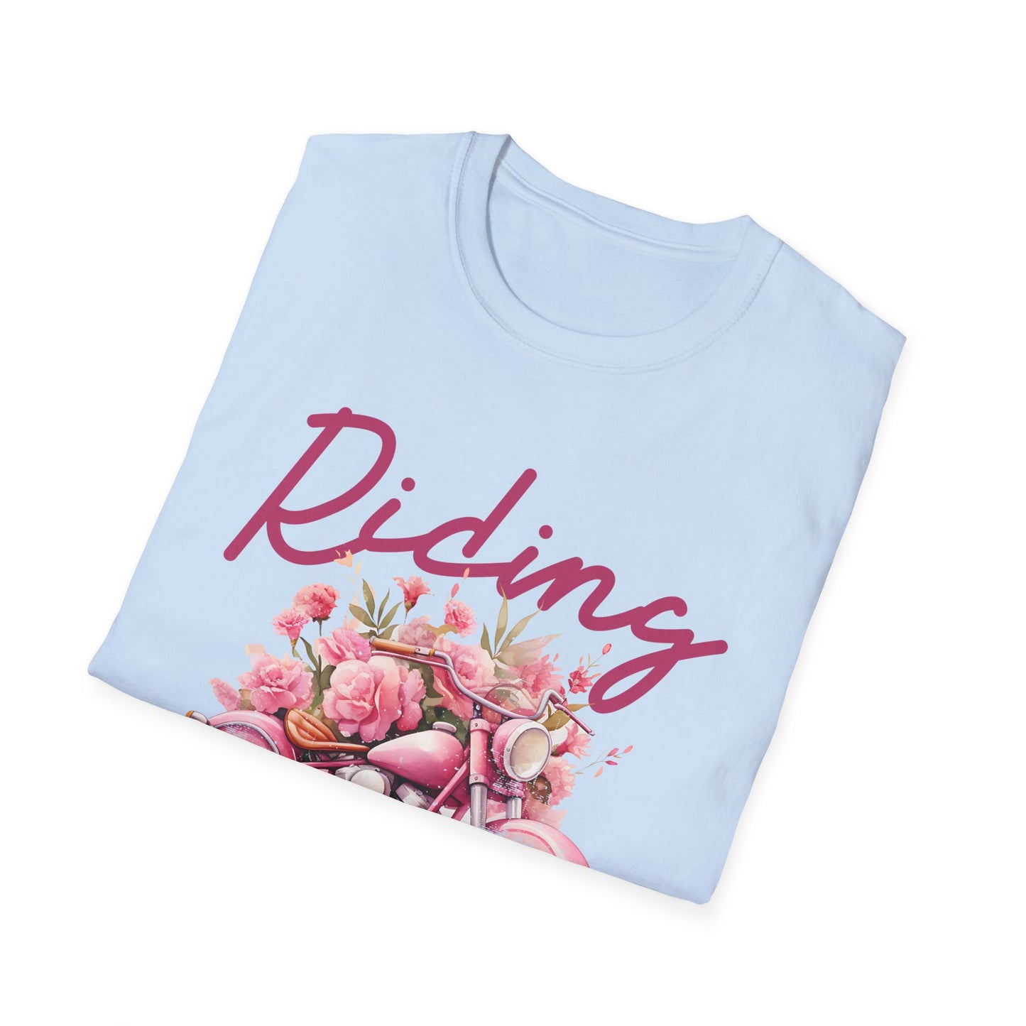 Riding Is My Therapy T-Shirt - Softstyle Unisex Tee for Motorcycle Lovers