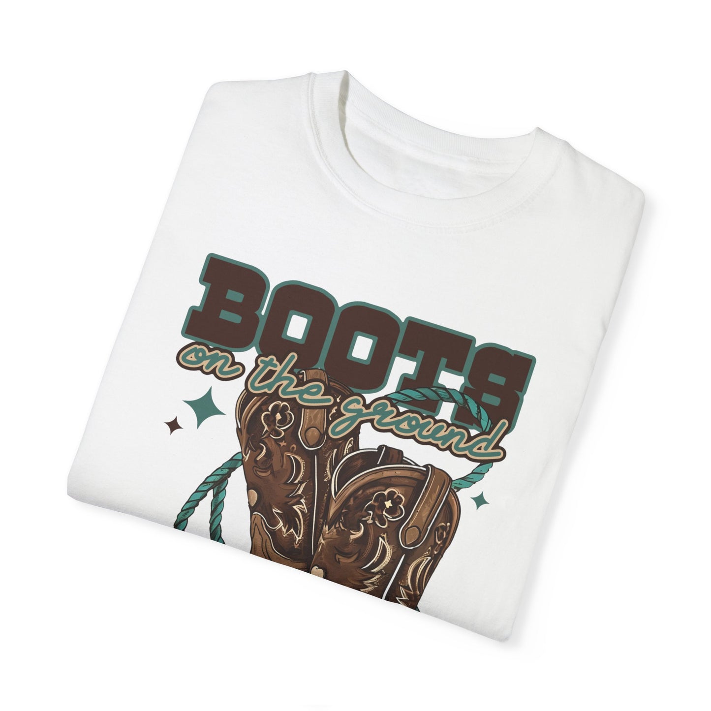 Boots on the Ground Unisex Garment-Dyed T-shirt