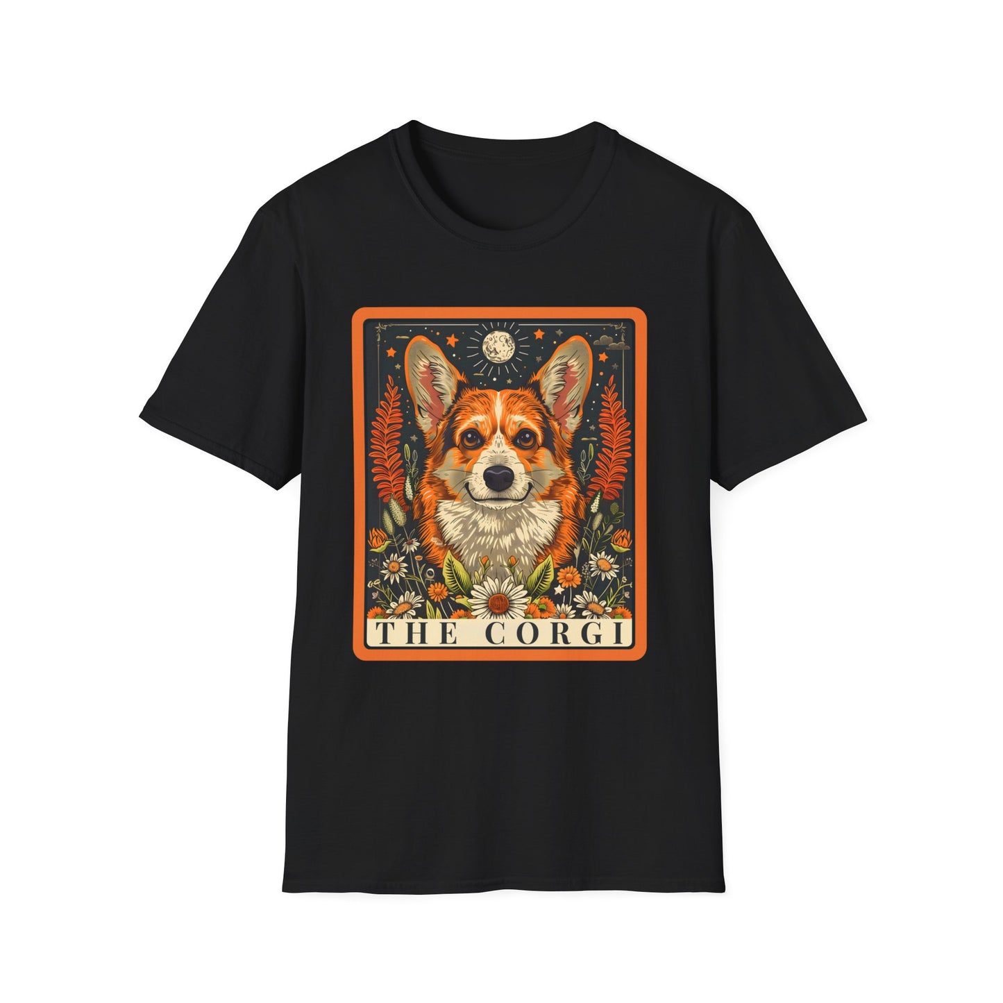 Corgi Lover T-Shirt - Floral Design