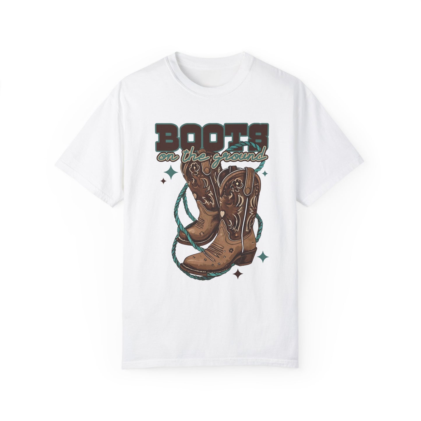 Boots on the Ground Unisex Garment-Dyed T-shirt
