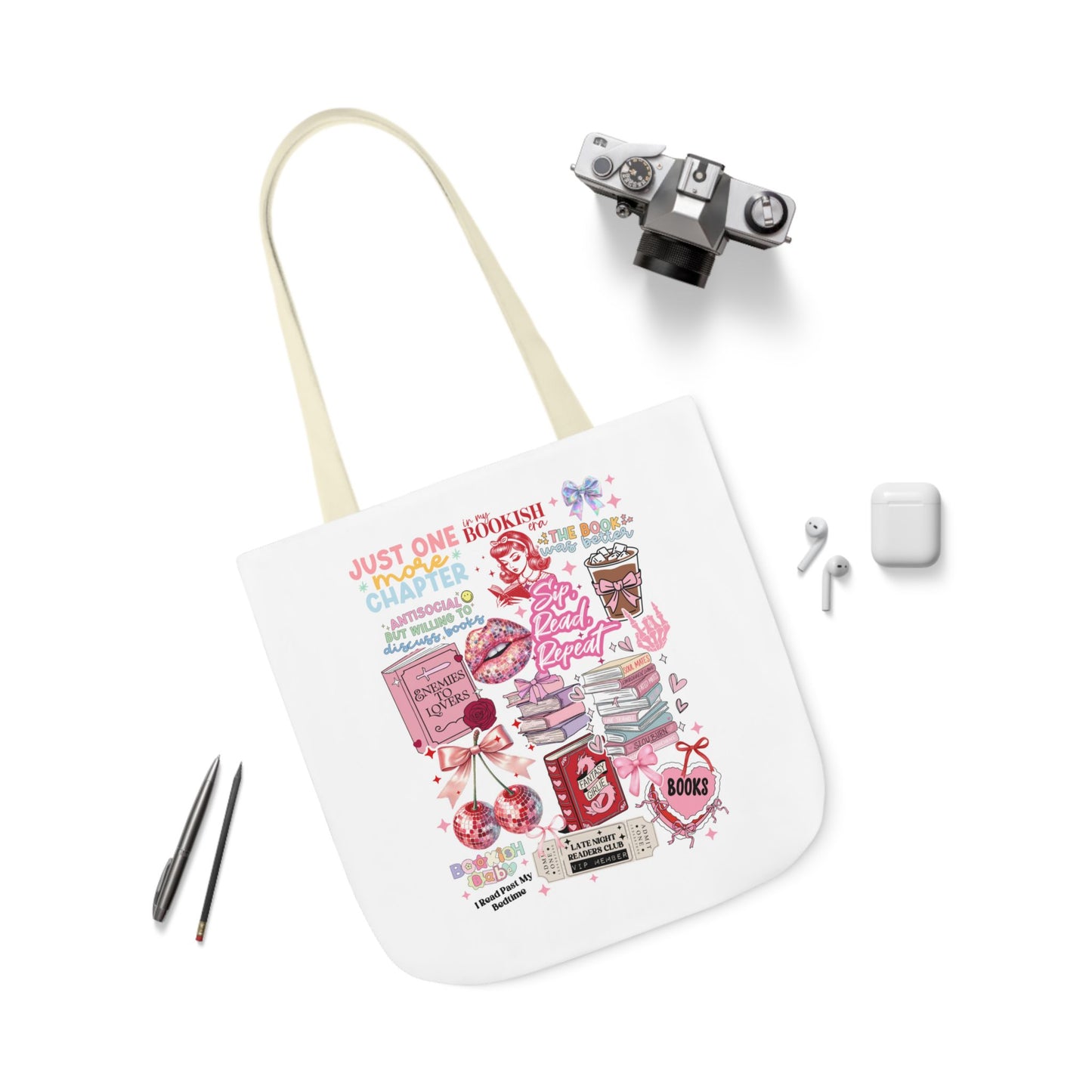 Bookish Collage Tote Bag
