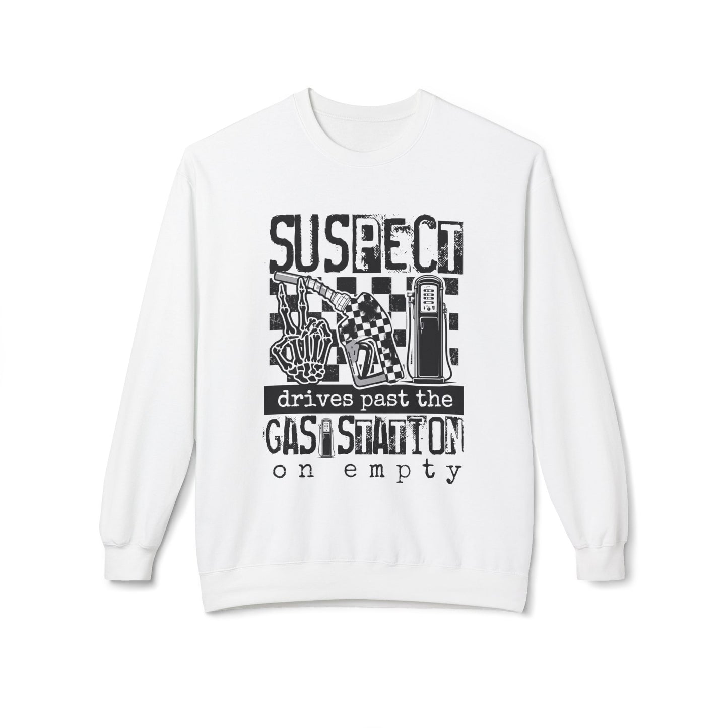 Suspect Drives by Skeleton Funny Sweatshirt