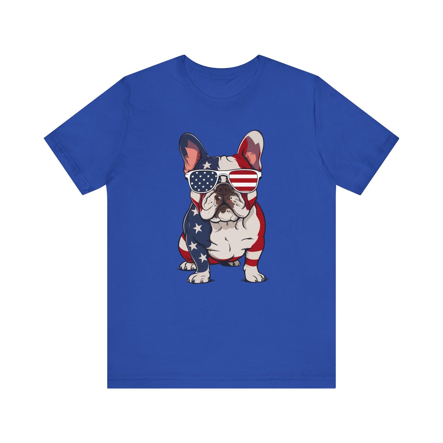 Patriotic Frenchie Dog Tee - Celebrate Freedom with Stylish Comfort