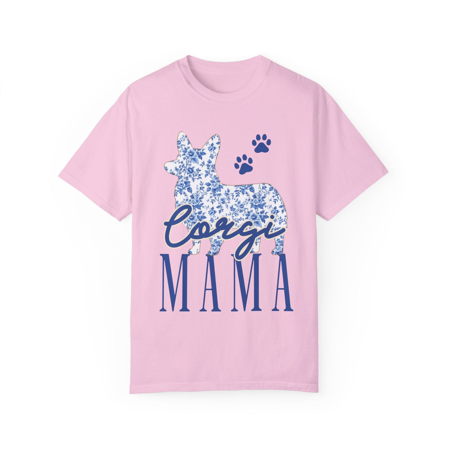 Corgi Mama Floral Unisex T-Shirt - Perfect Gift for Dog Lovers