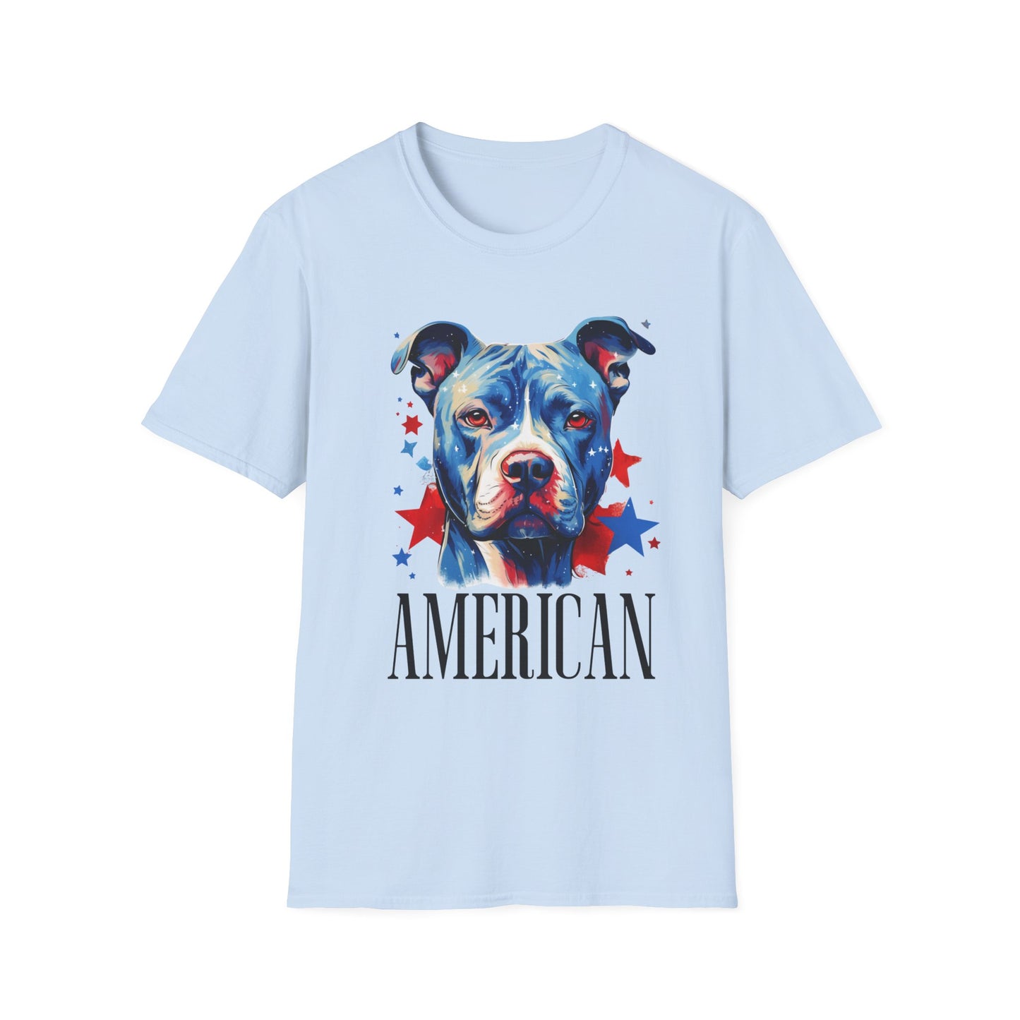 Patriotic Pitbull T-Shirt for Dog lovers