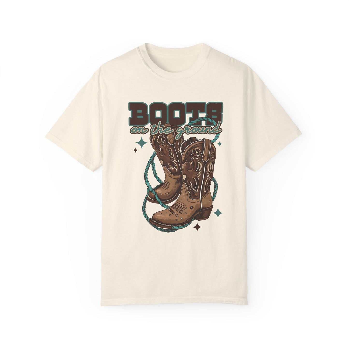 Boots on the Ground Unisex Garment-Dyed T-shirt