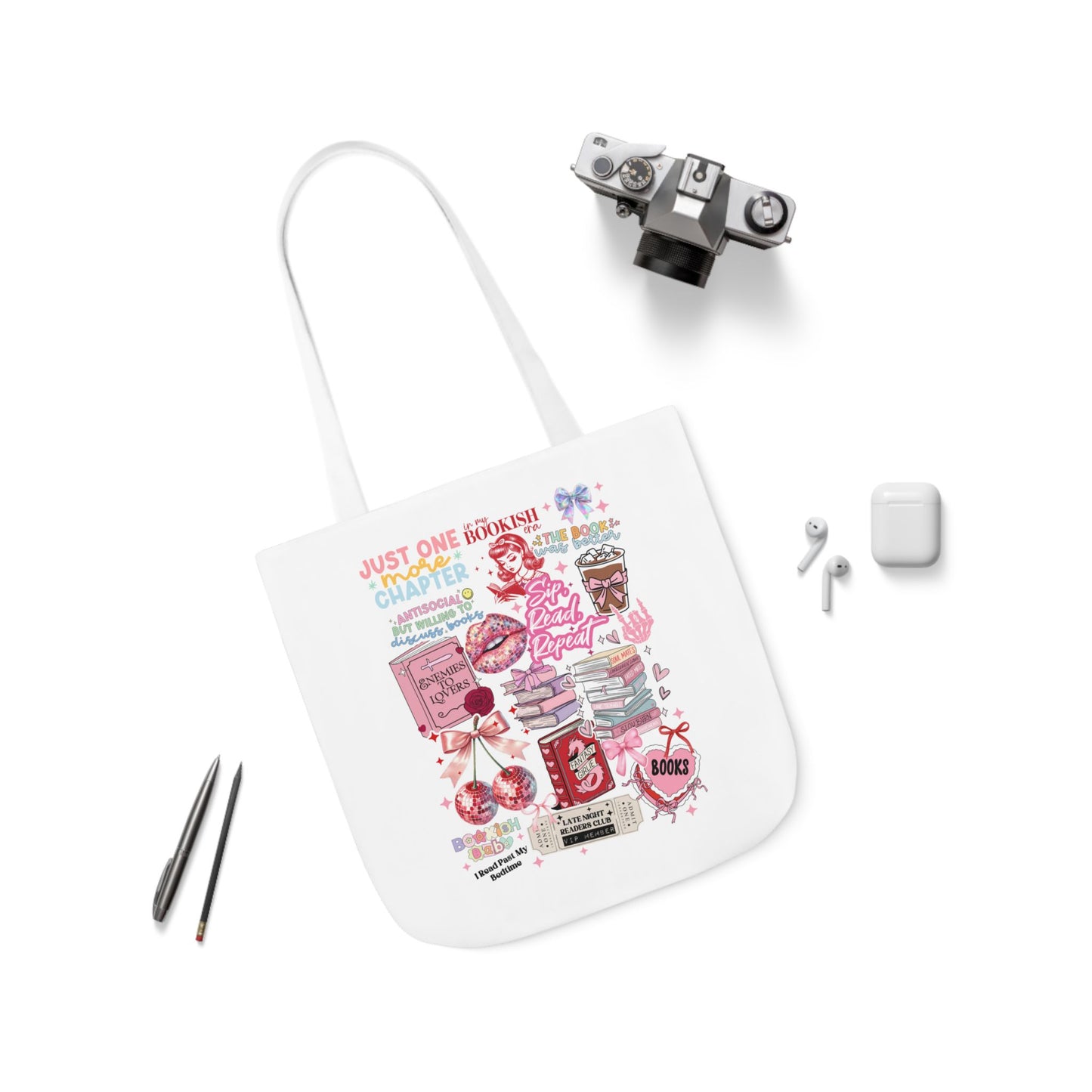 Bookish Collage Tote Bag