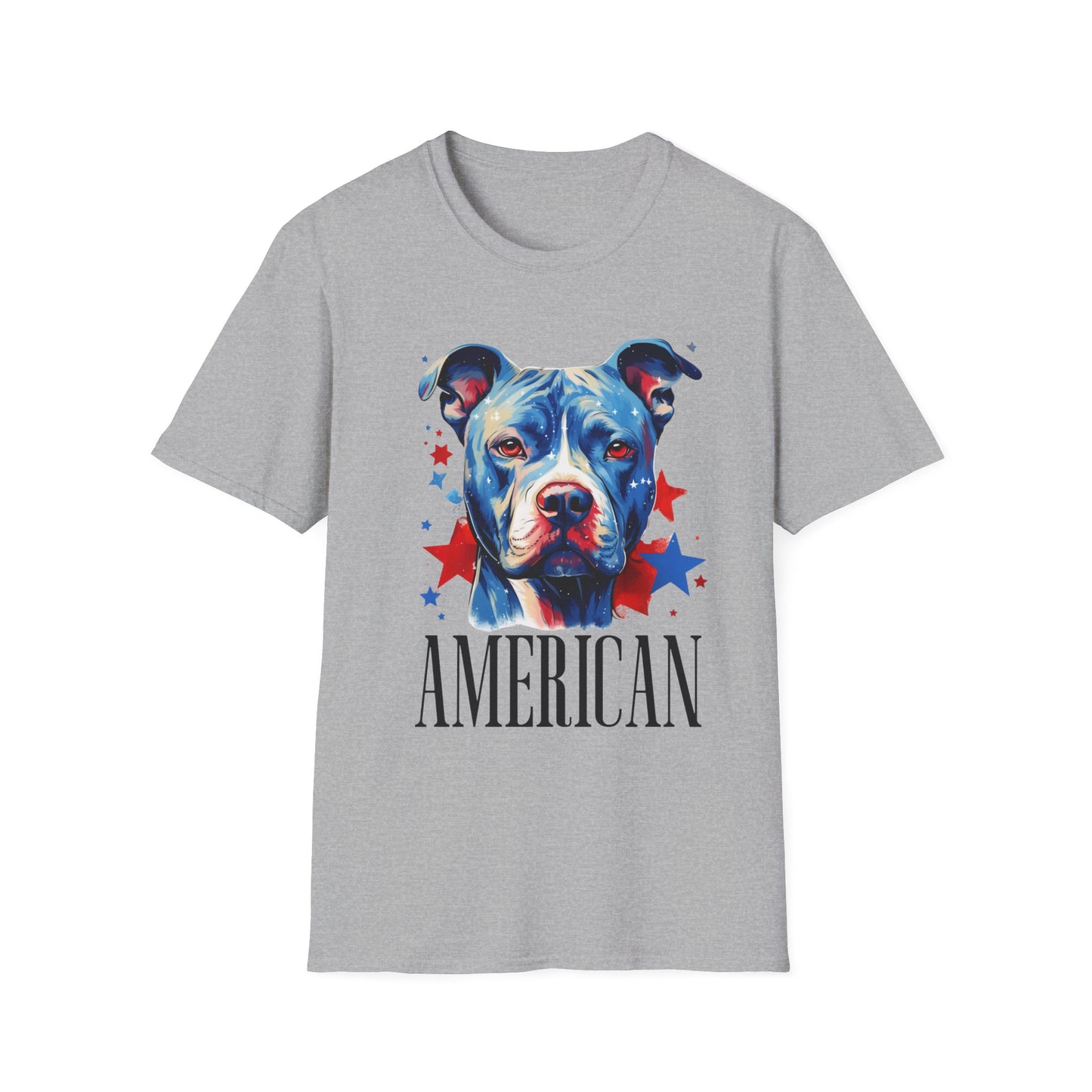 Patriotic Pitbull T-Shirt for Dog lovers