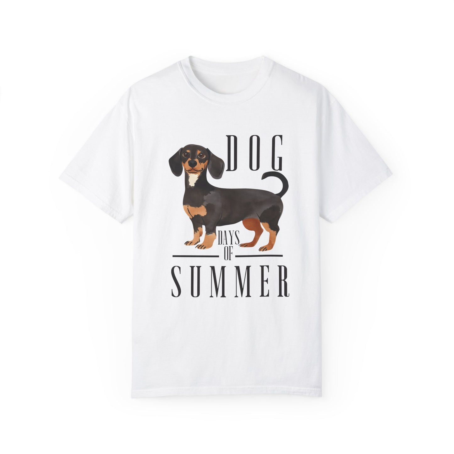 Dachshund Dog Days of Summer Color Comfort T-shirt for Pet Lovers