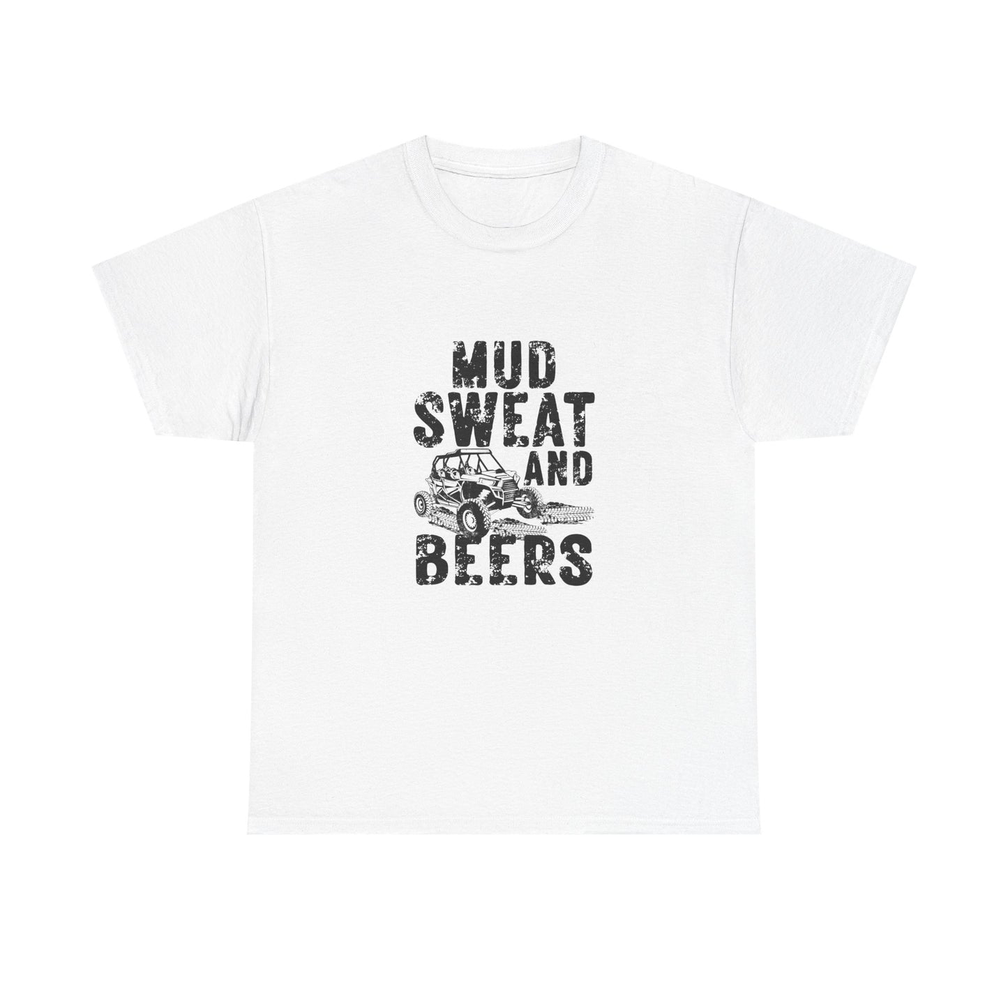 Mud Sweat and Beers Unisex Heavy Cotton Tee - Perfect for Off-Roading Adventures