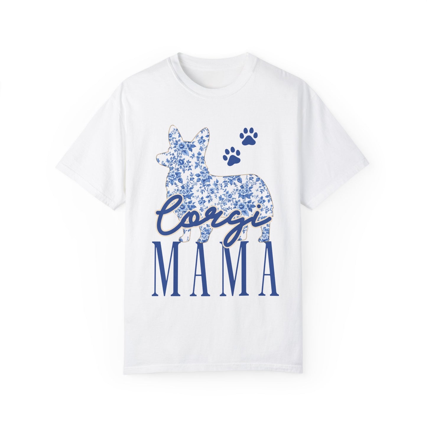 Corgi Mama Floral Unisex T-Shirt - Perfect Gift for Dog Lovers