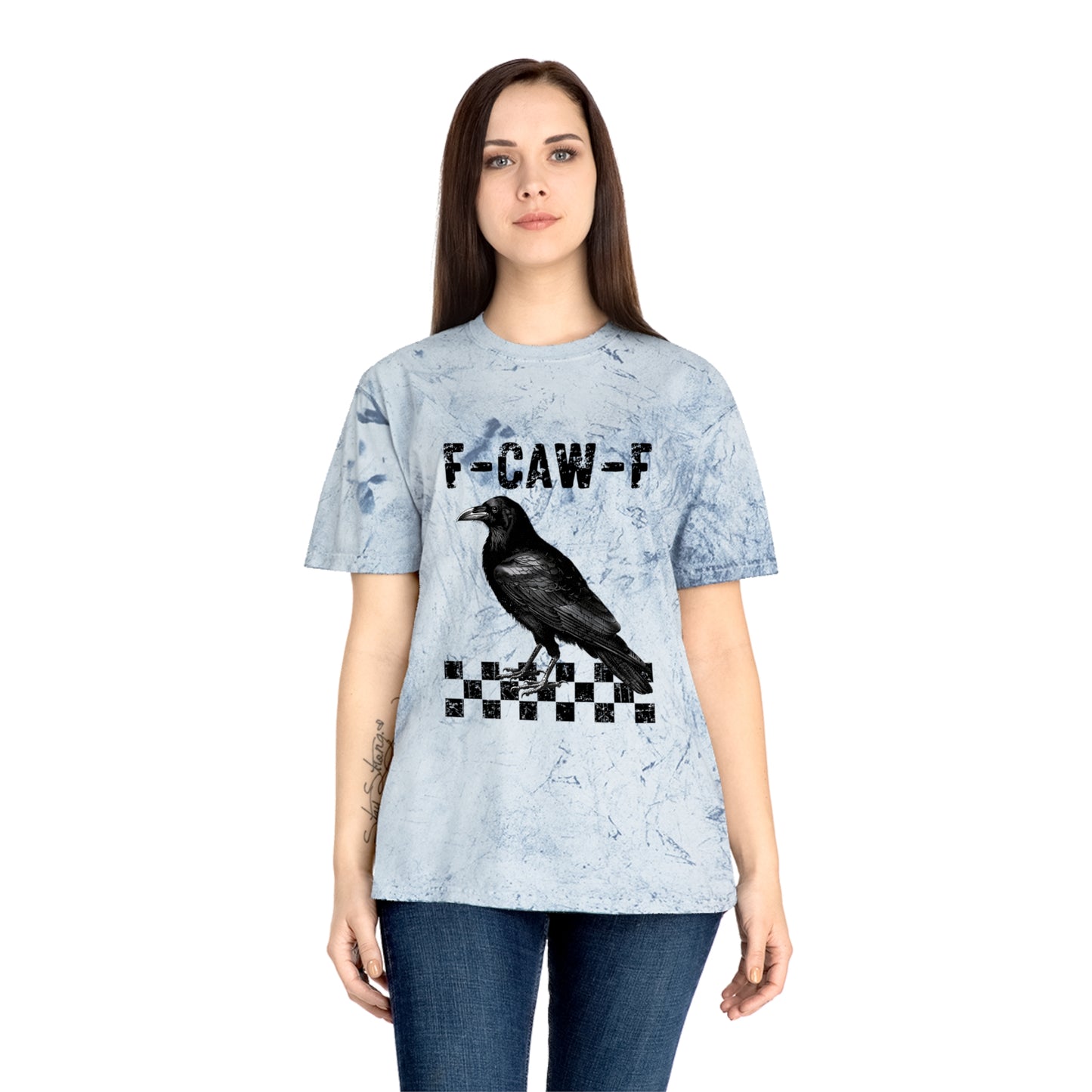 F-Caw-F Unisex Color Blast T-Shirt - Edgy Graphic Tee for Art Lovers