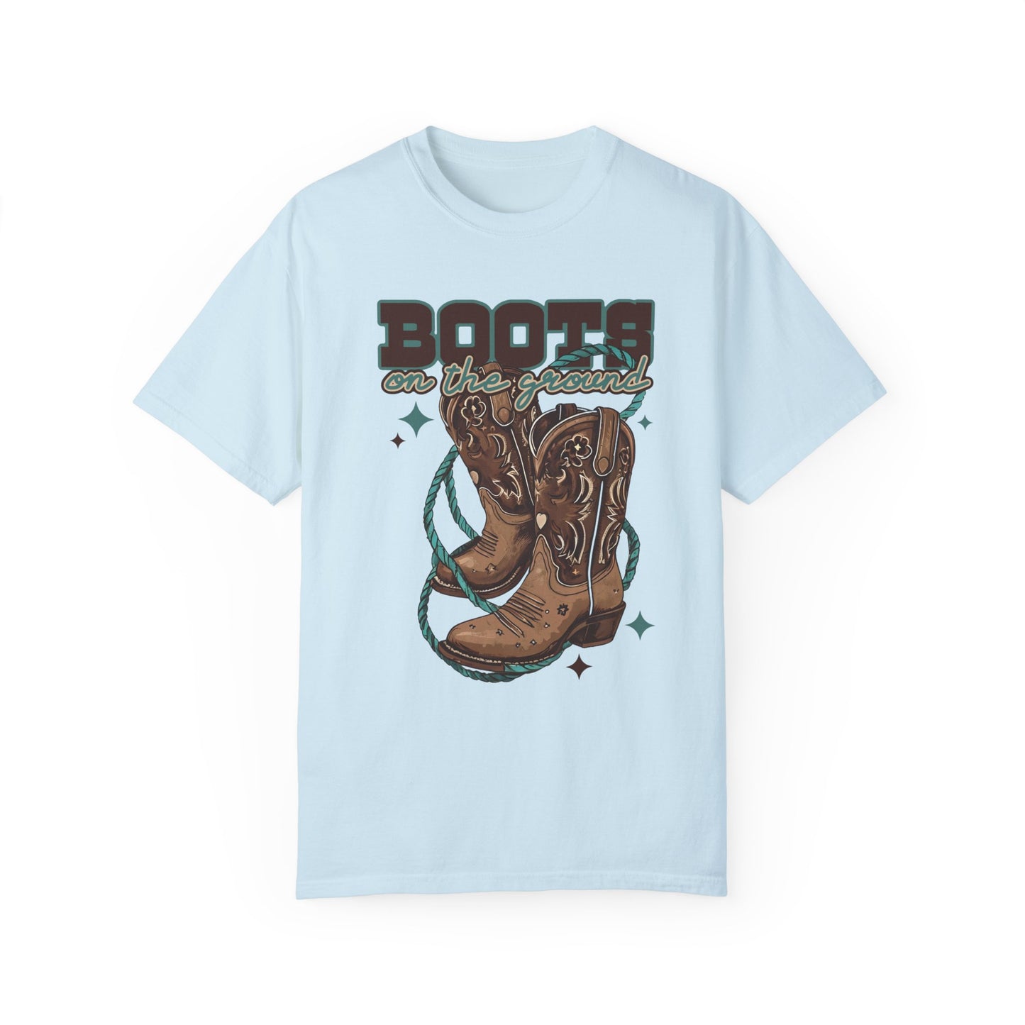 Boots on the Ground Unisex Garment-Dyed T-shirt