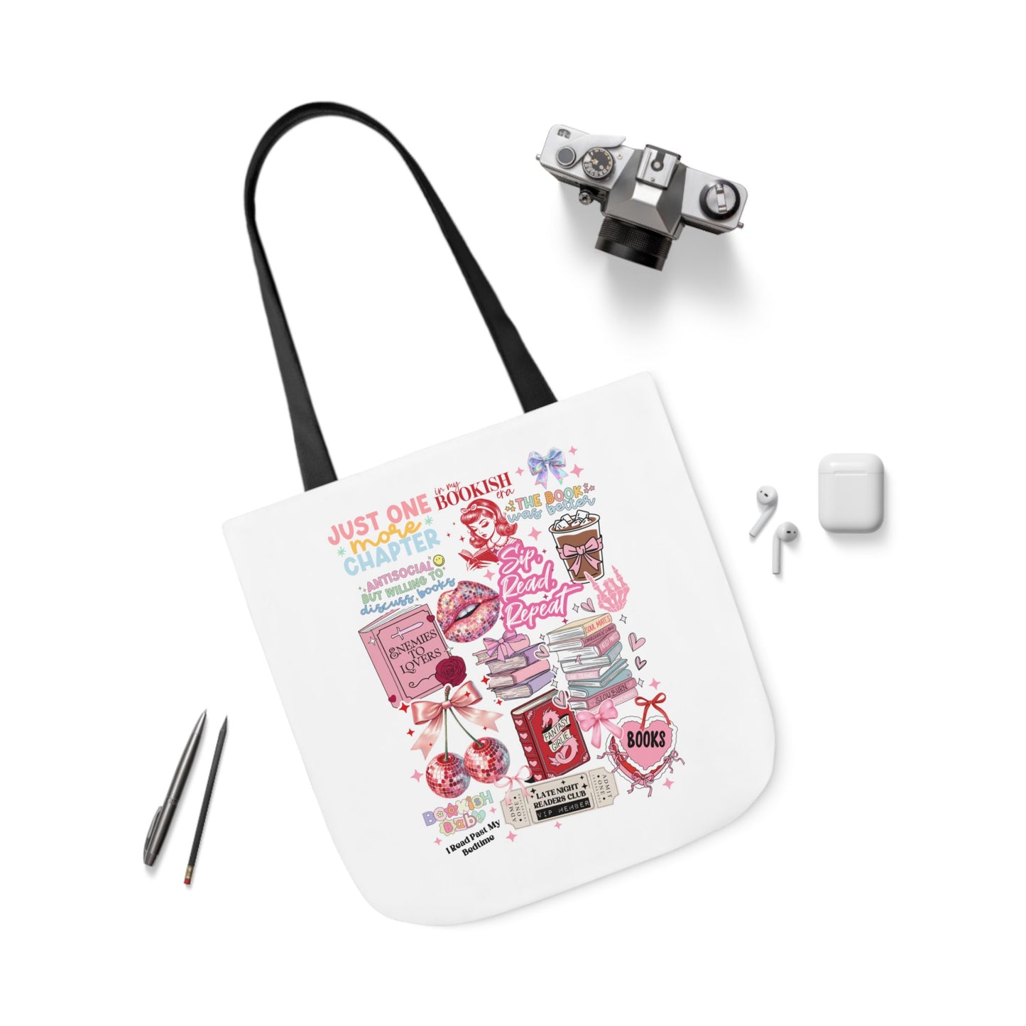 Bookish Collage Tote Bag