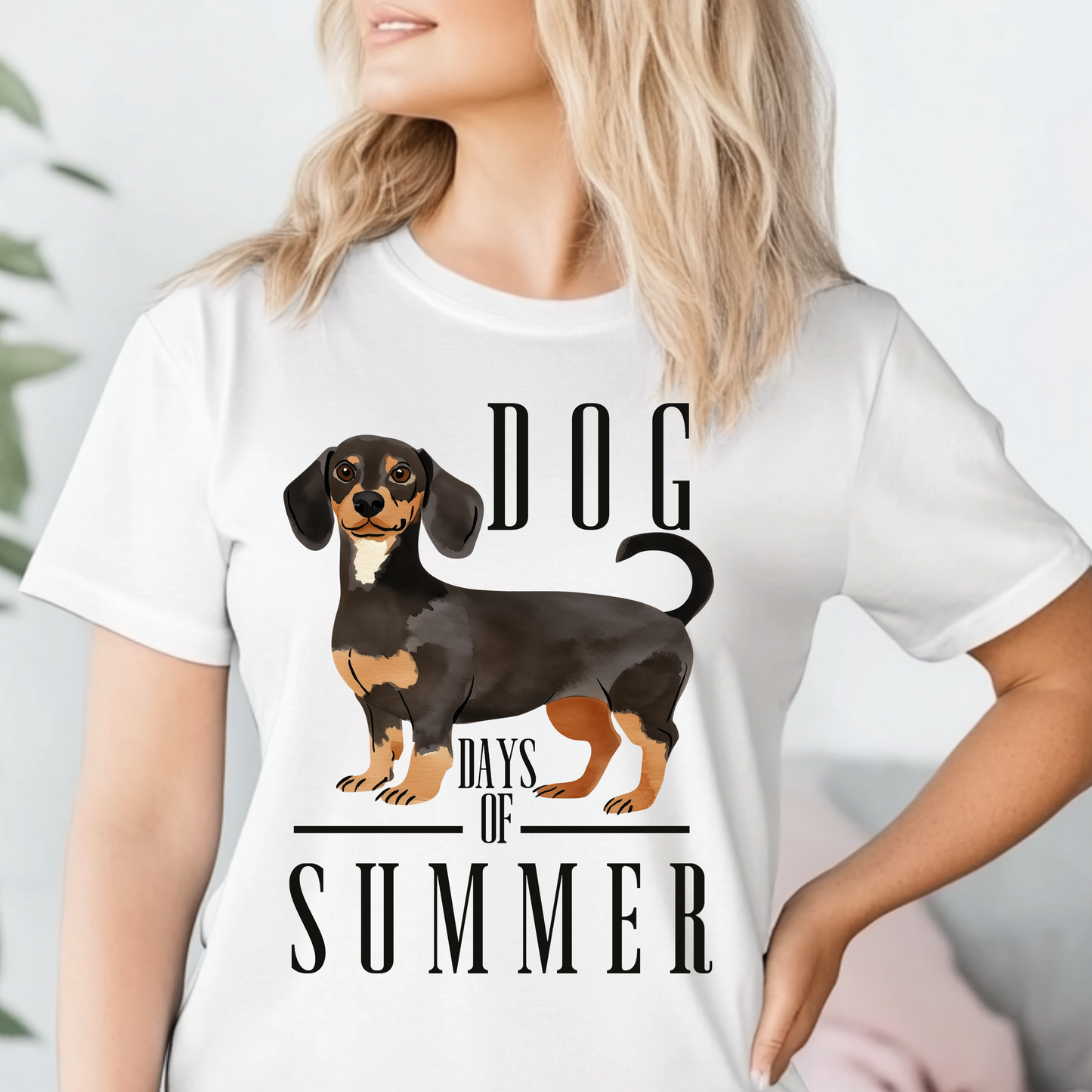 Dachshund Dog Days of Summer Color Comfort T-shirt for Pet Lovers