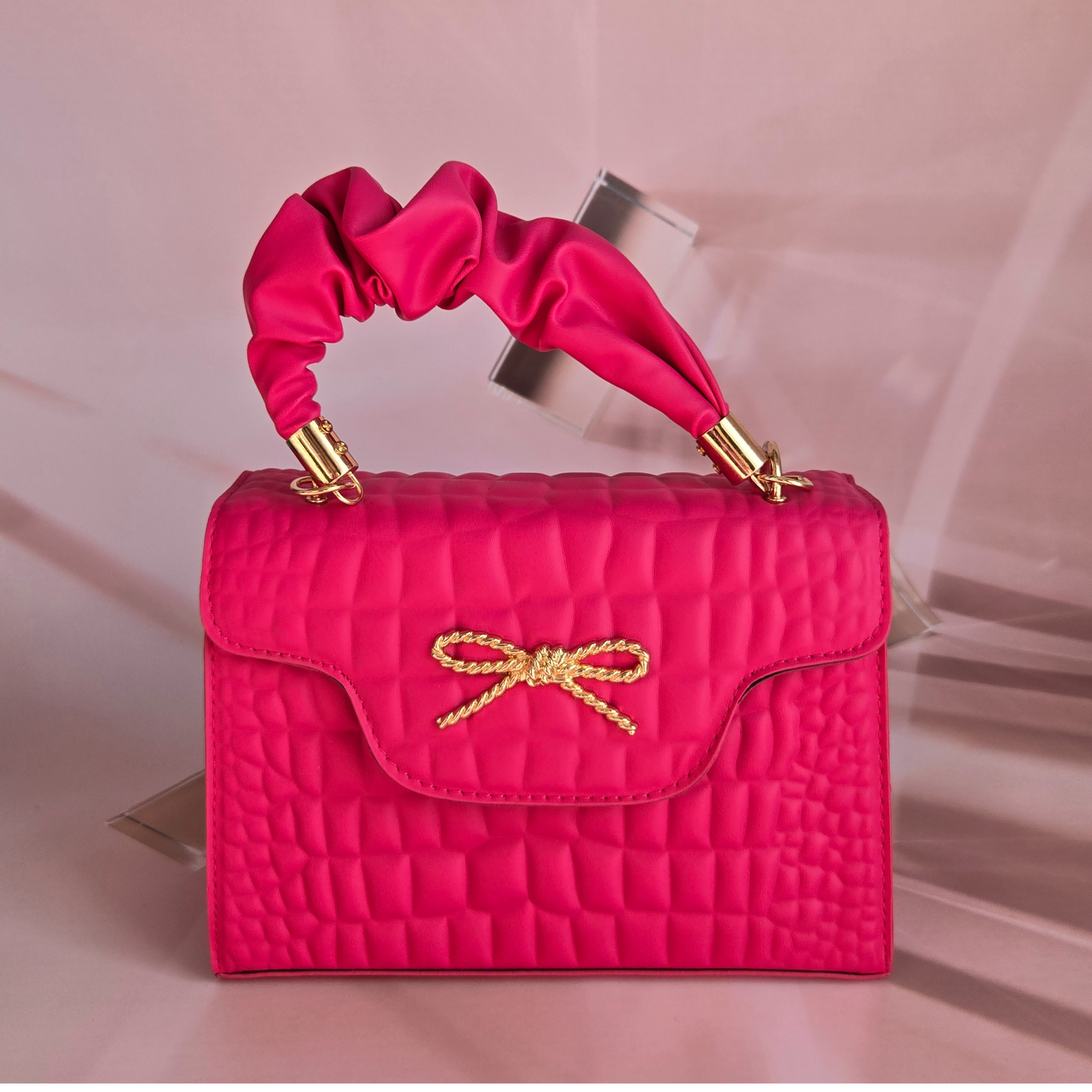Pink Small Purse with Bow