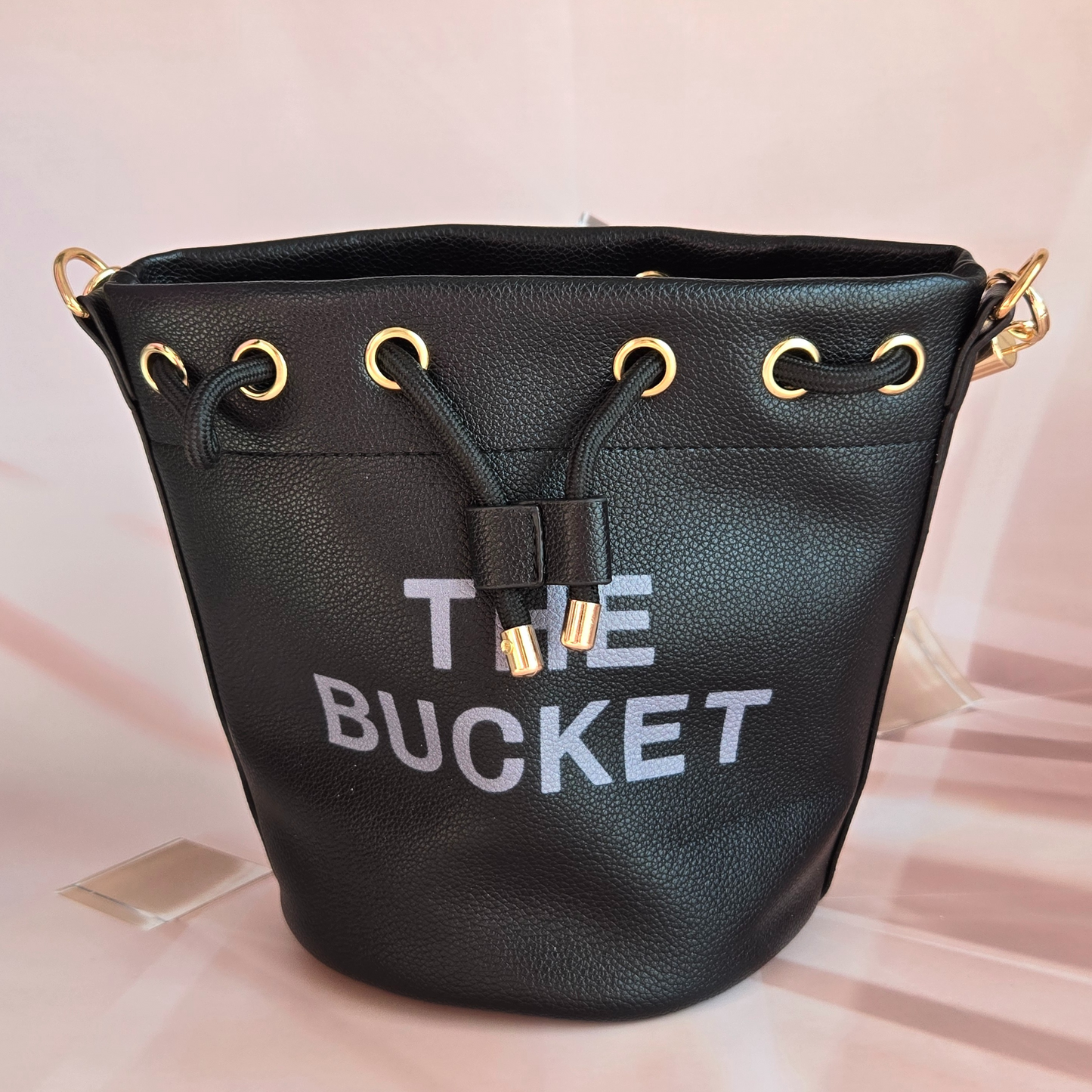 "The Bucket" Black Purse