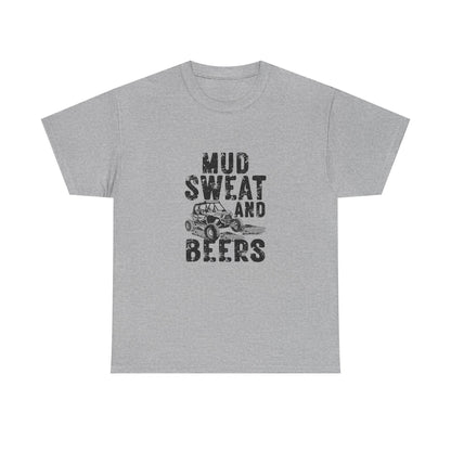Mud Sweat and Beers Unisex Heavy Cotton Tee - Perfect for Off-Roading Adventures