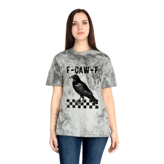 F-Caw-F Unisex Color Blast T-Shirt - Edgy Graphic Tee for Art Lovers