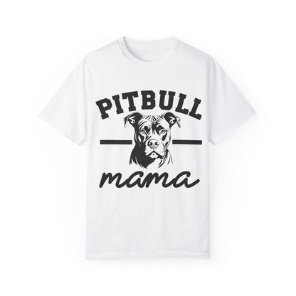 Pitbull Mama Unisex Garment-Dyed T-Shirt - Perfect Gift for Dog Lovers