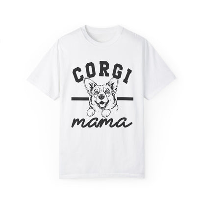 Corgi Mama Unisex Garment-Dyed T-Shirt - Perfect Gift for Dog Lovers
