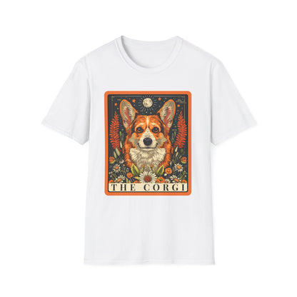 Corgi Lover T-Shirt - Floral Design